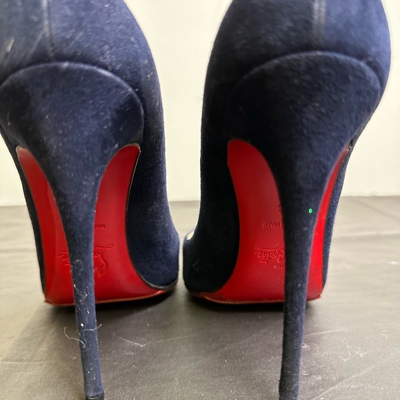 Christian Louboutin Suede So Kate 120 Navy Size 38. - Picture 6 of 6